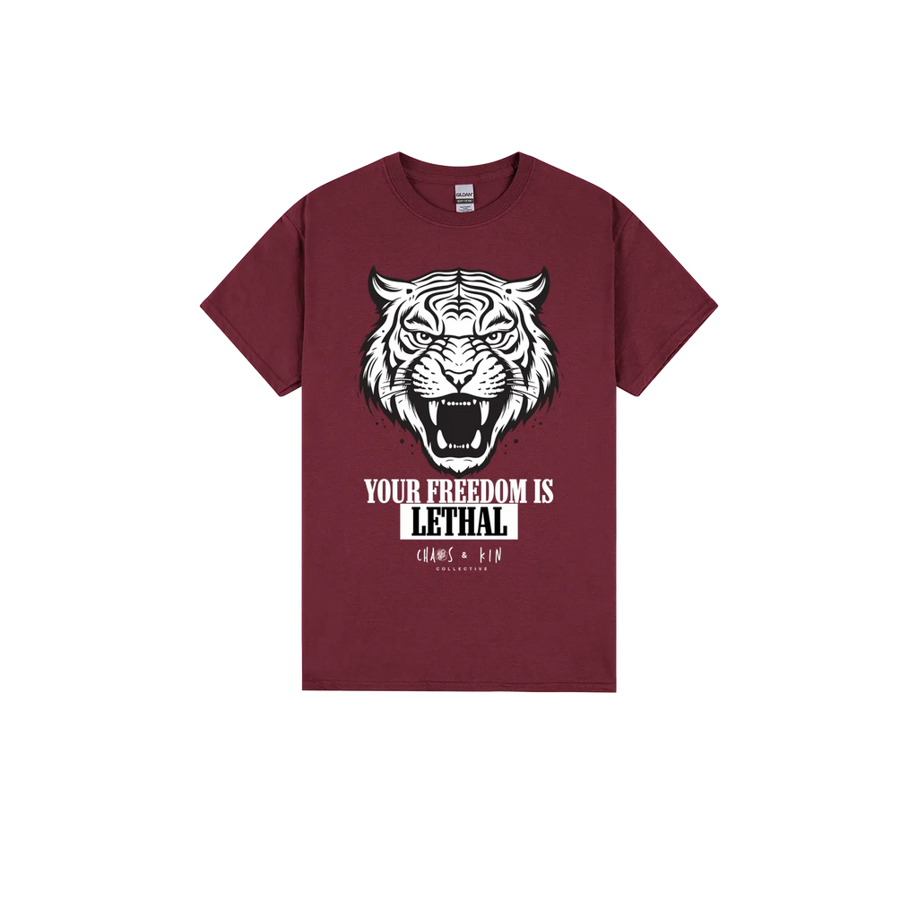 Maroon front flat lay