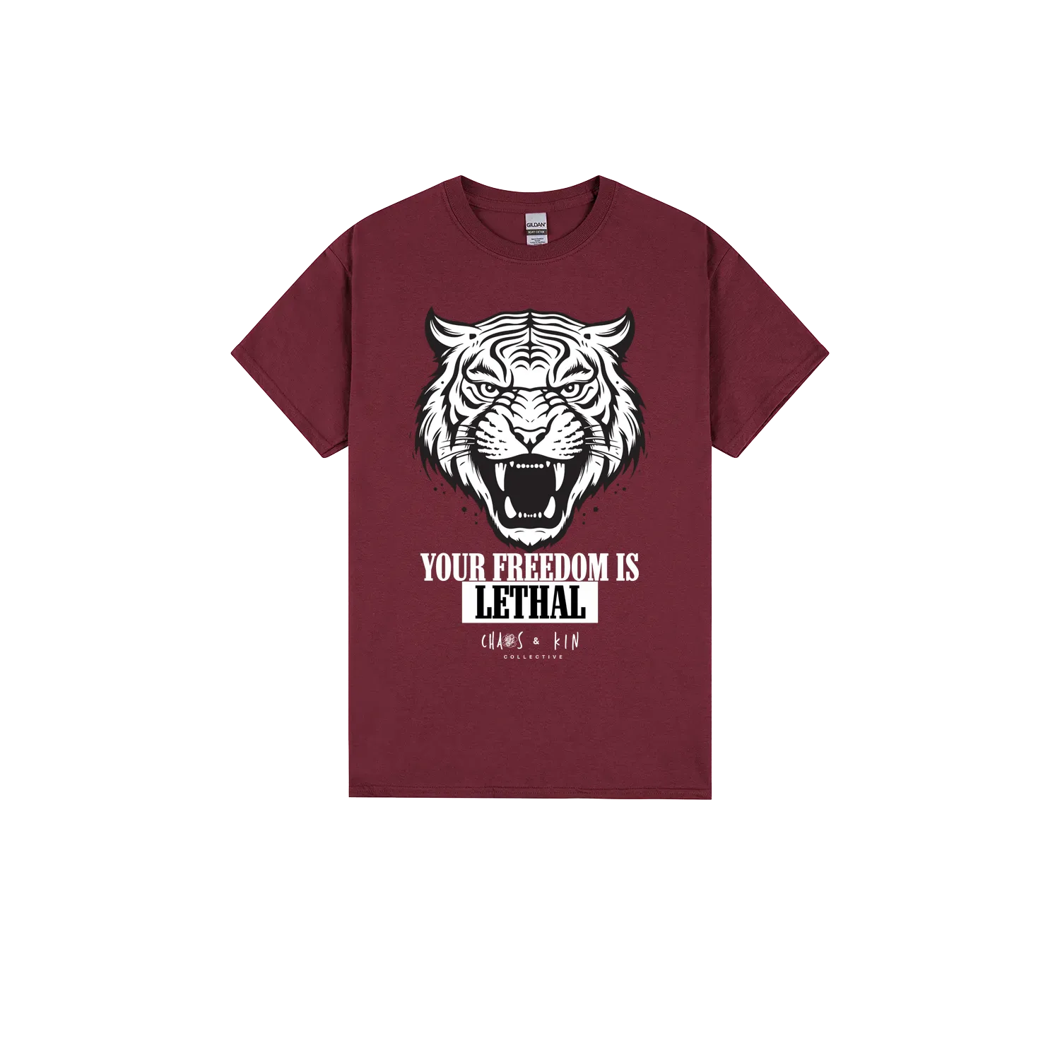 Maroon front flat lay