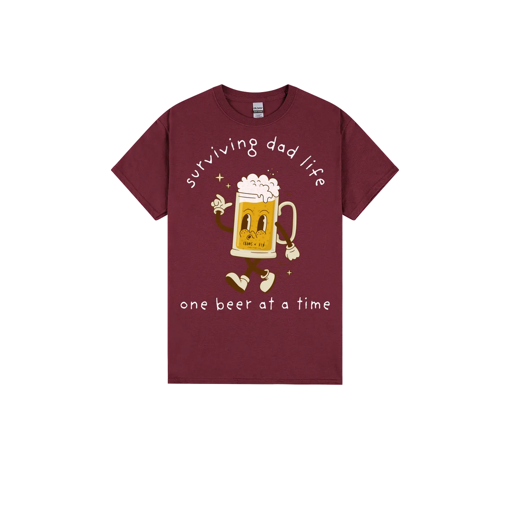 Maroon front flat lay