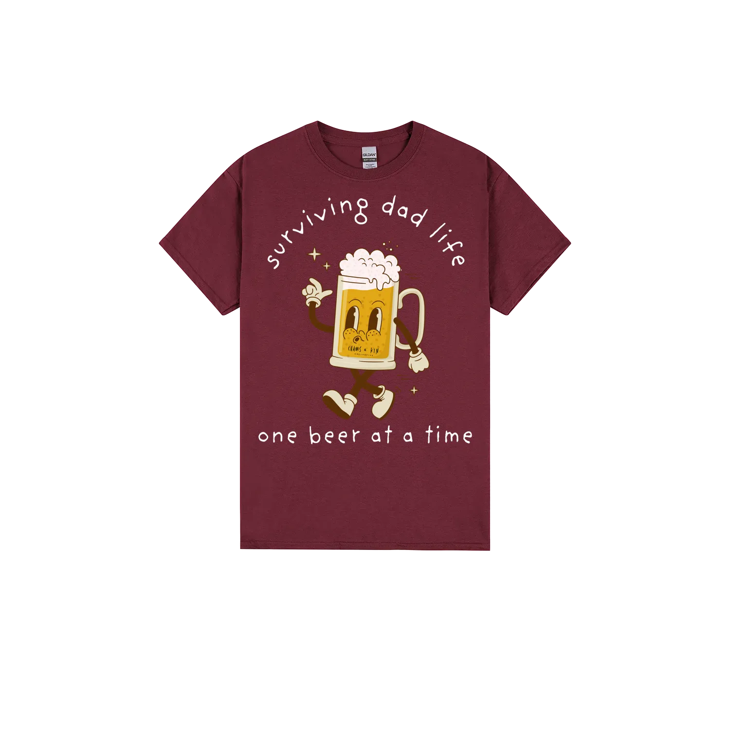 Maroon front flat lay