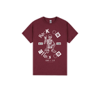 Maroon front flat lay