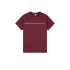 Maroon front flat lay