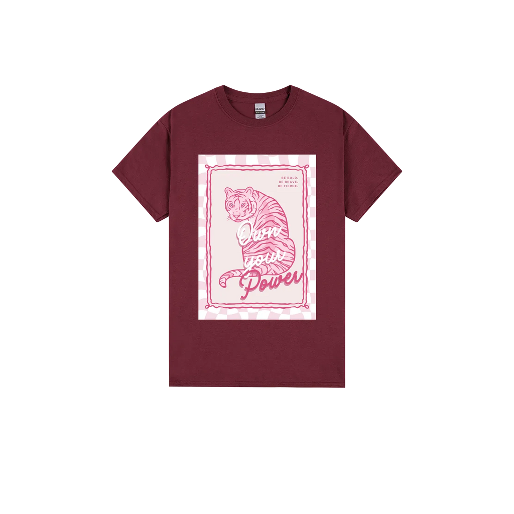 Maroon front flat lay