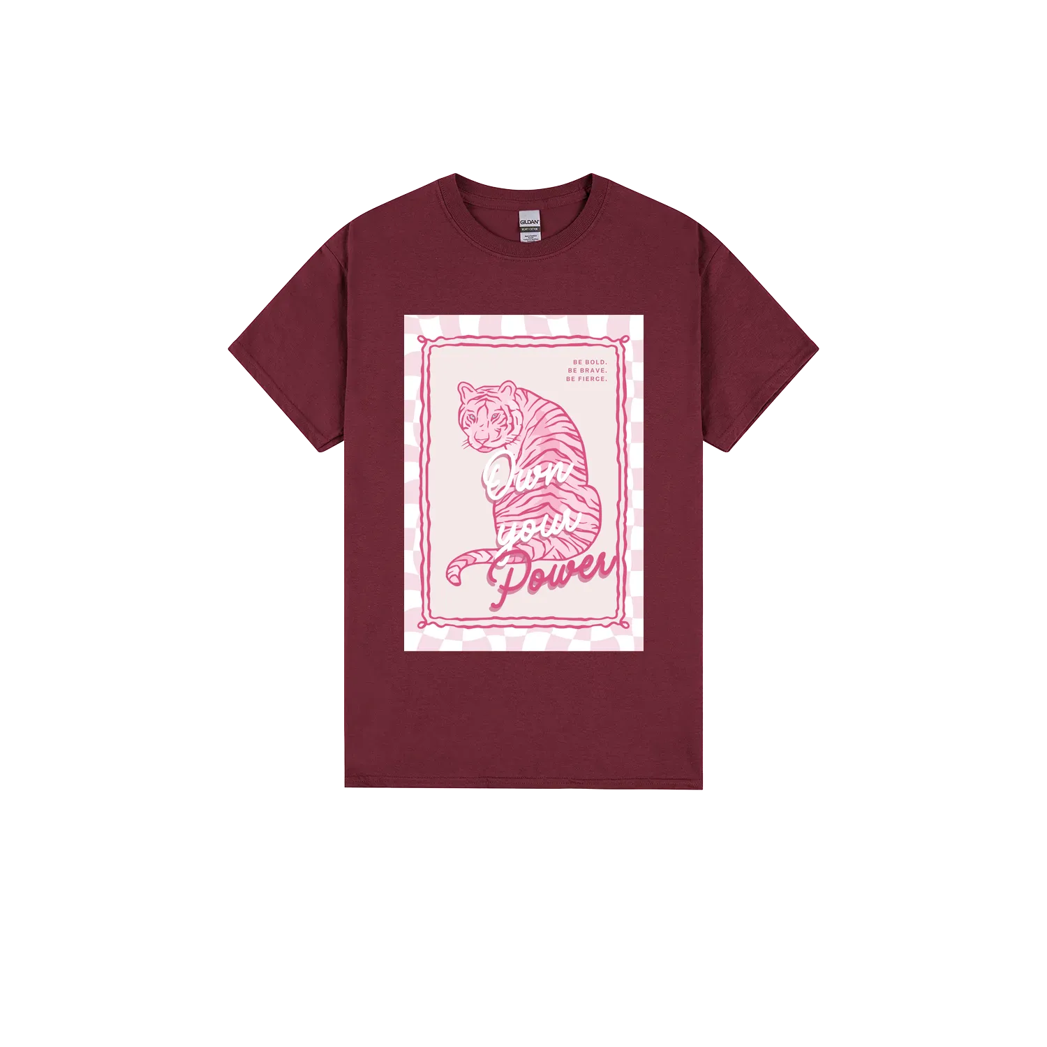 Maroon front flat lay
