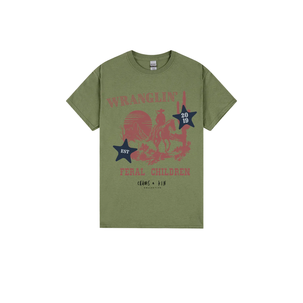Military Green front flat lay
