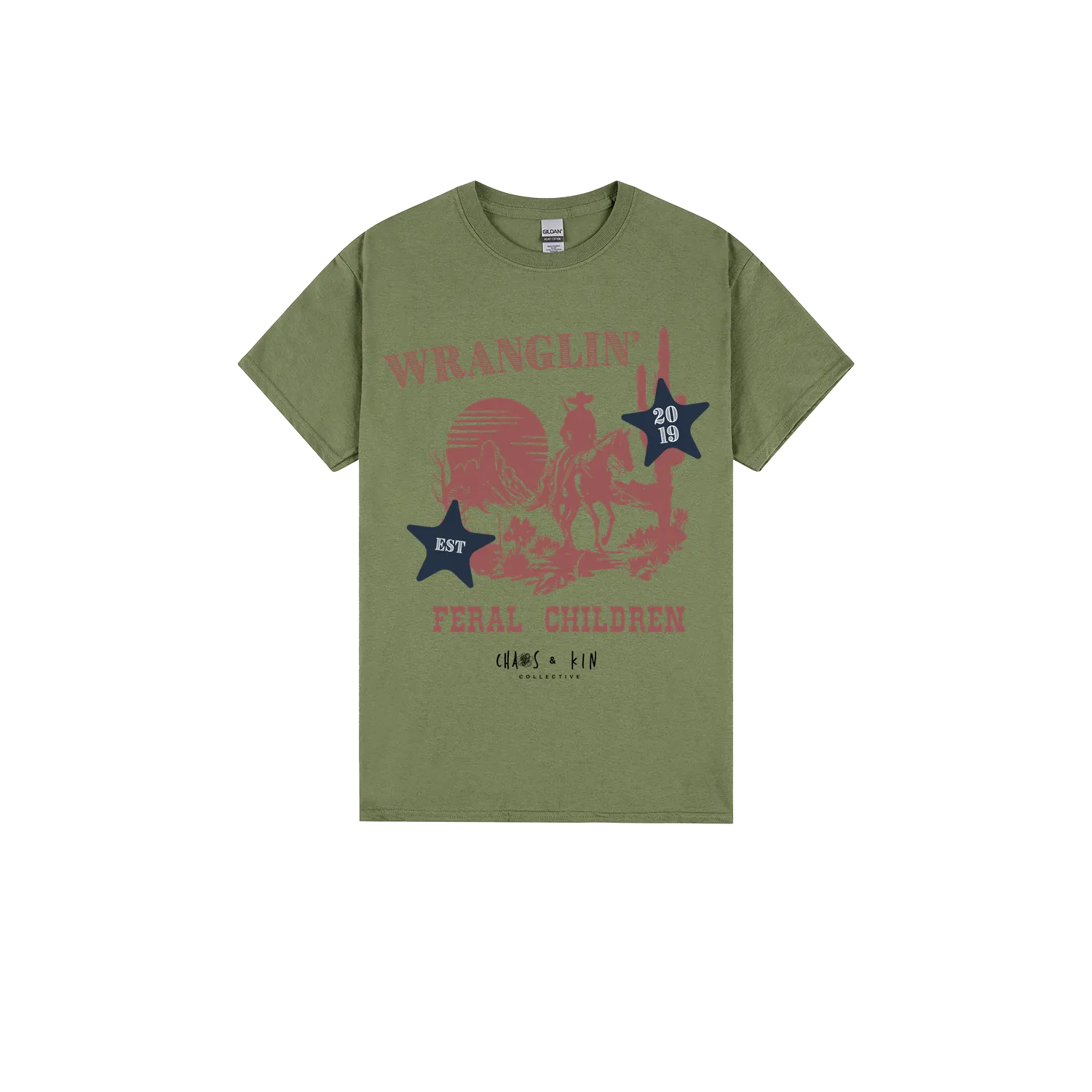 Military Green front flat lay