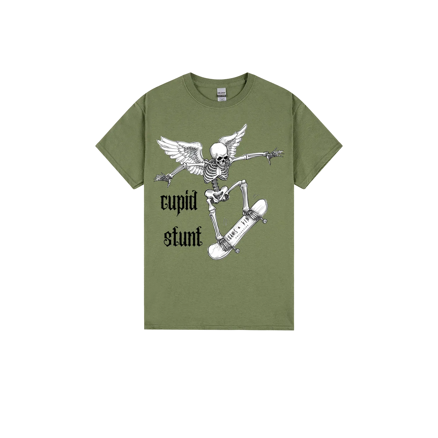 Military Green front flat lay