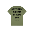 Military Green back flat lay