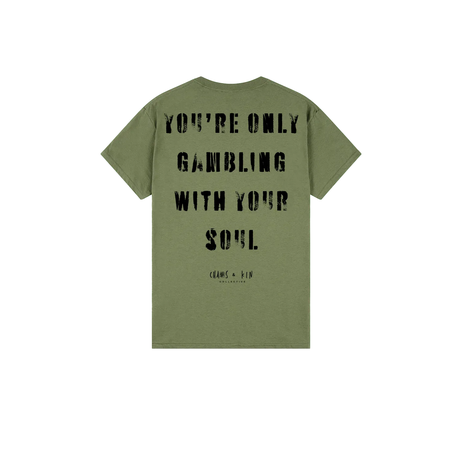 Military Green back flat lay