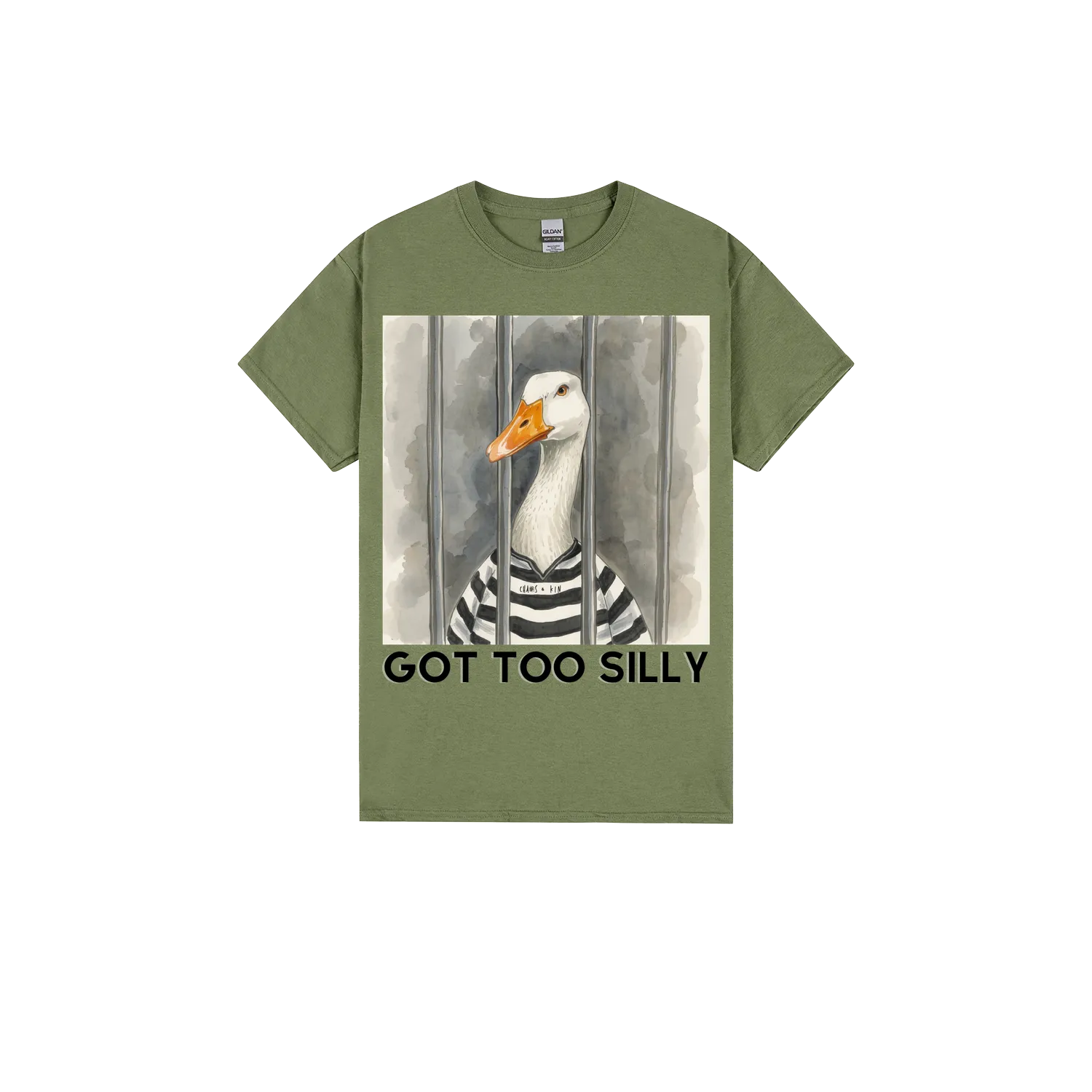 Military Green front flat lay