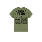 Military Green back flat lay