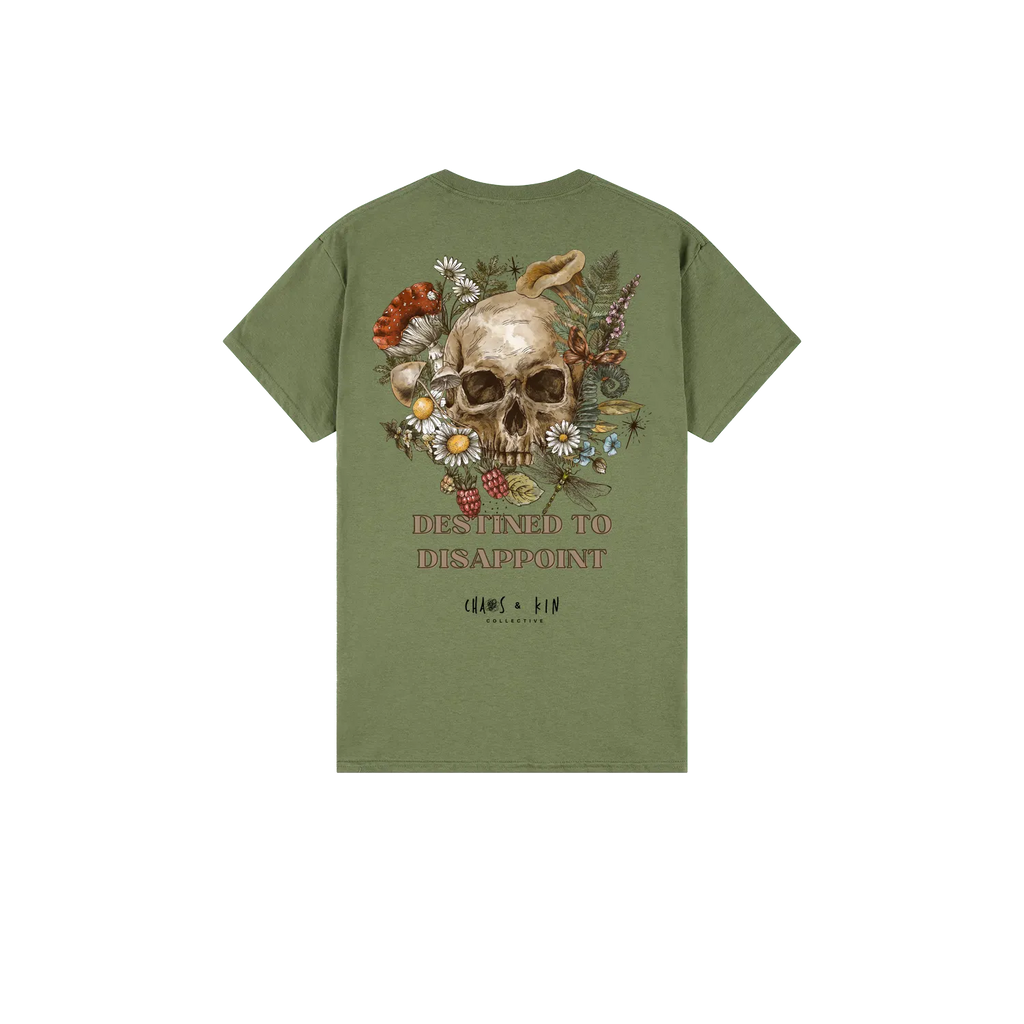 Military Green back flat lay