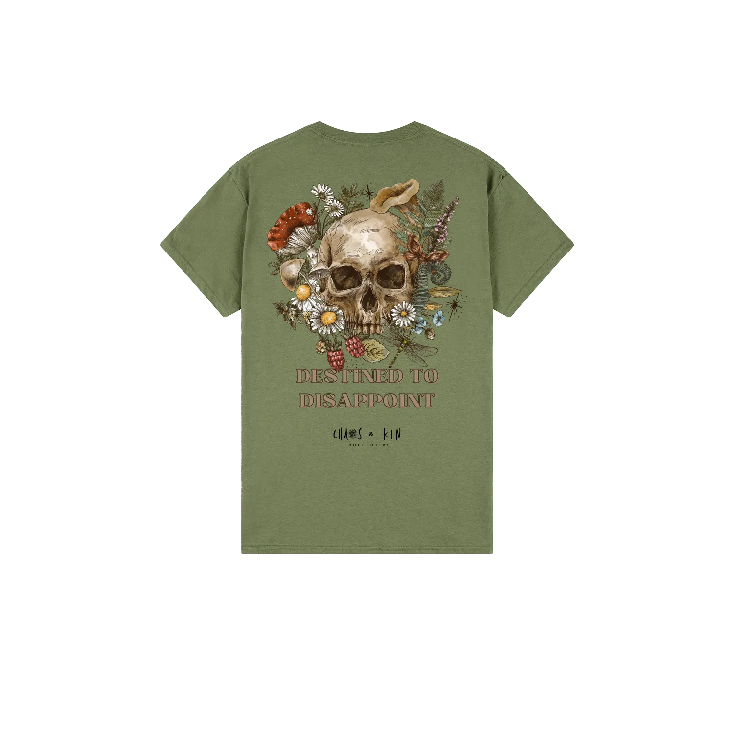 Military Green back flat lay