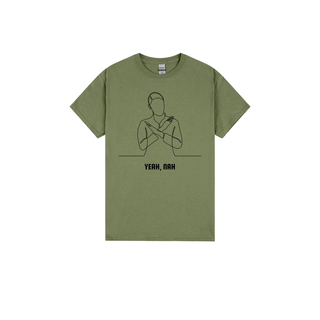 Military Green front flat lay