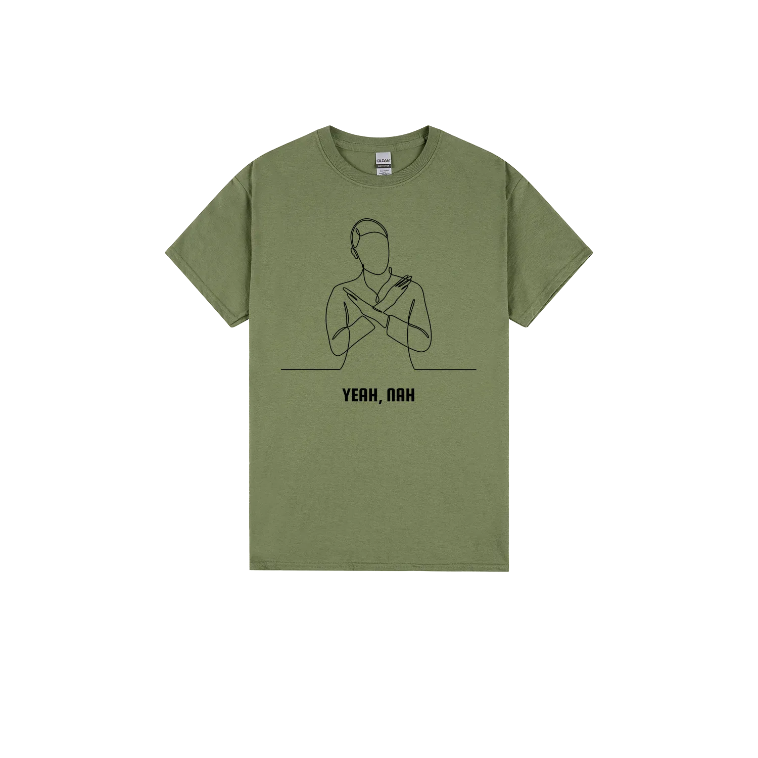 Military Green front flat lay
