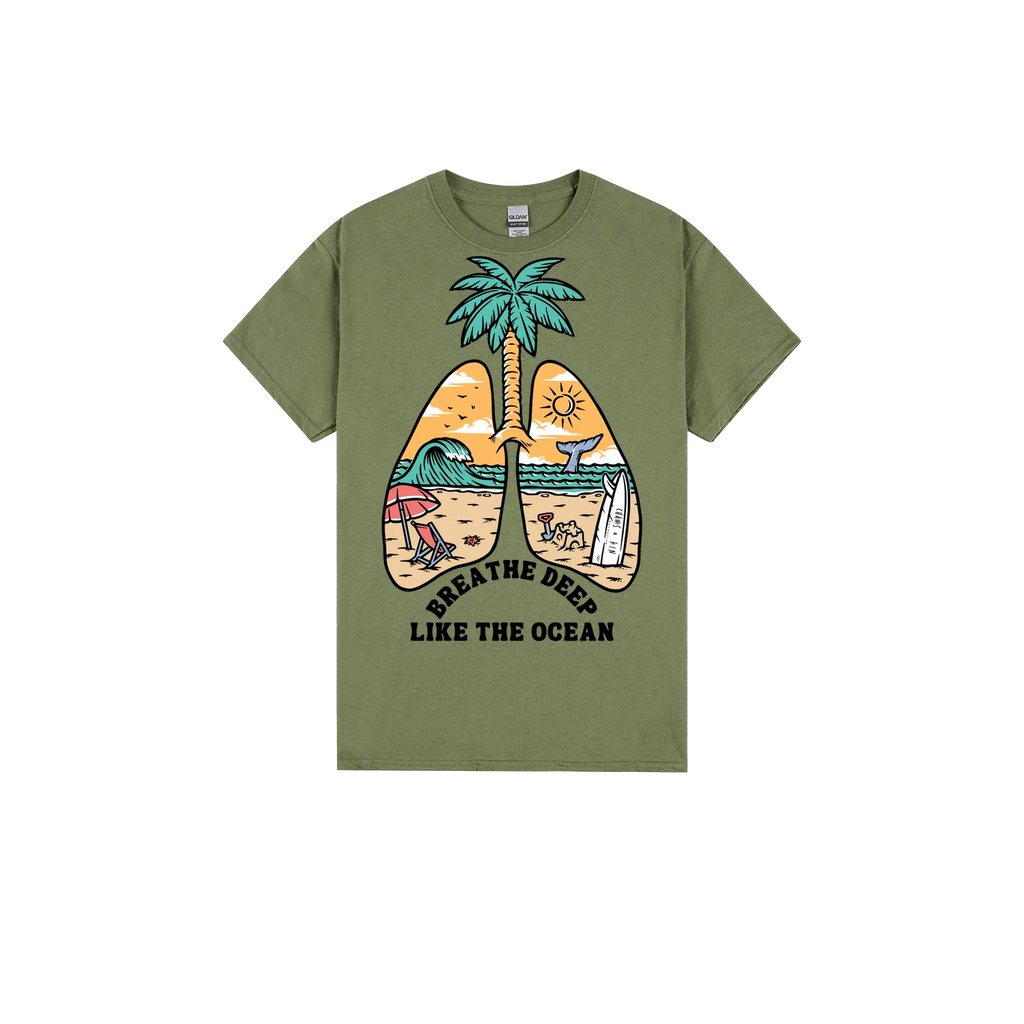 Military Green front flat lay