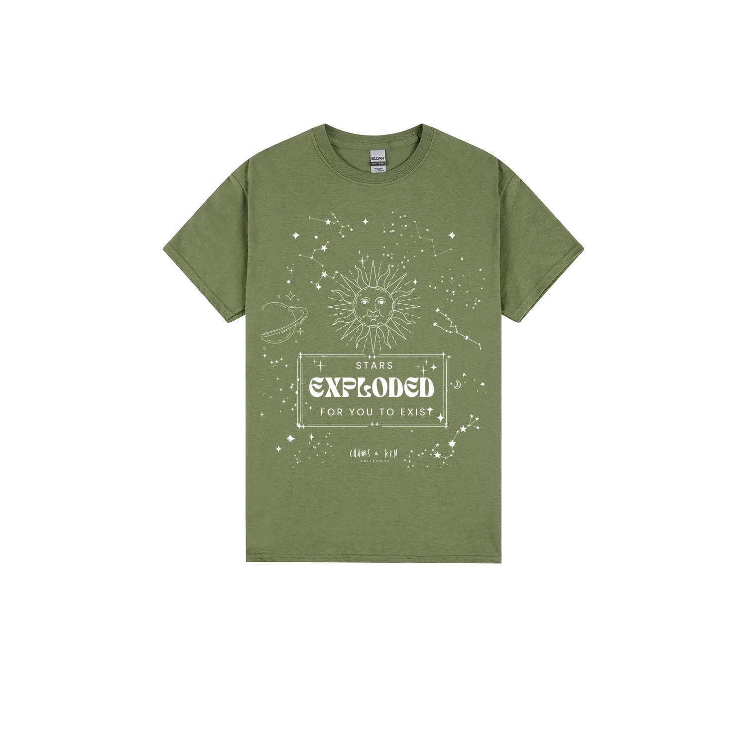 Military Green front flat lay