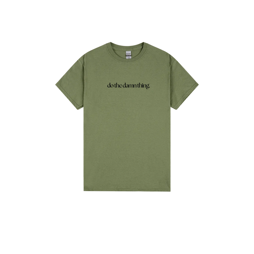 Military Green front flat lay