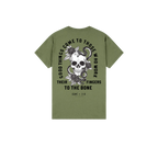 Military Green back flat lay