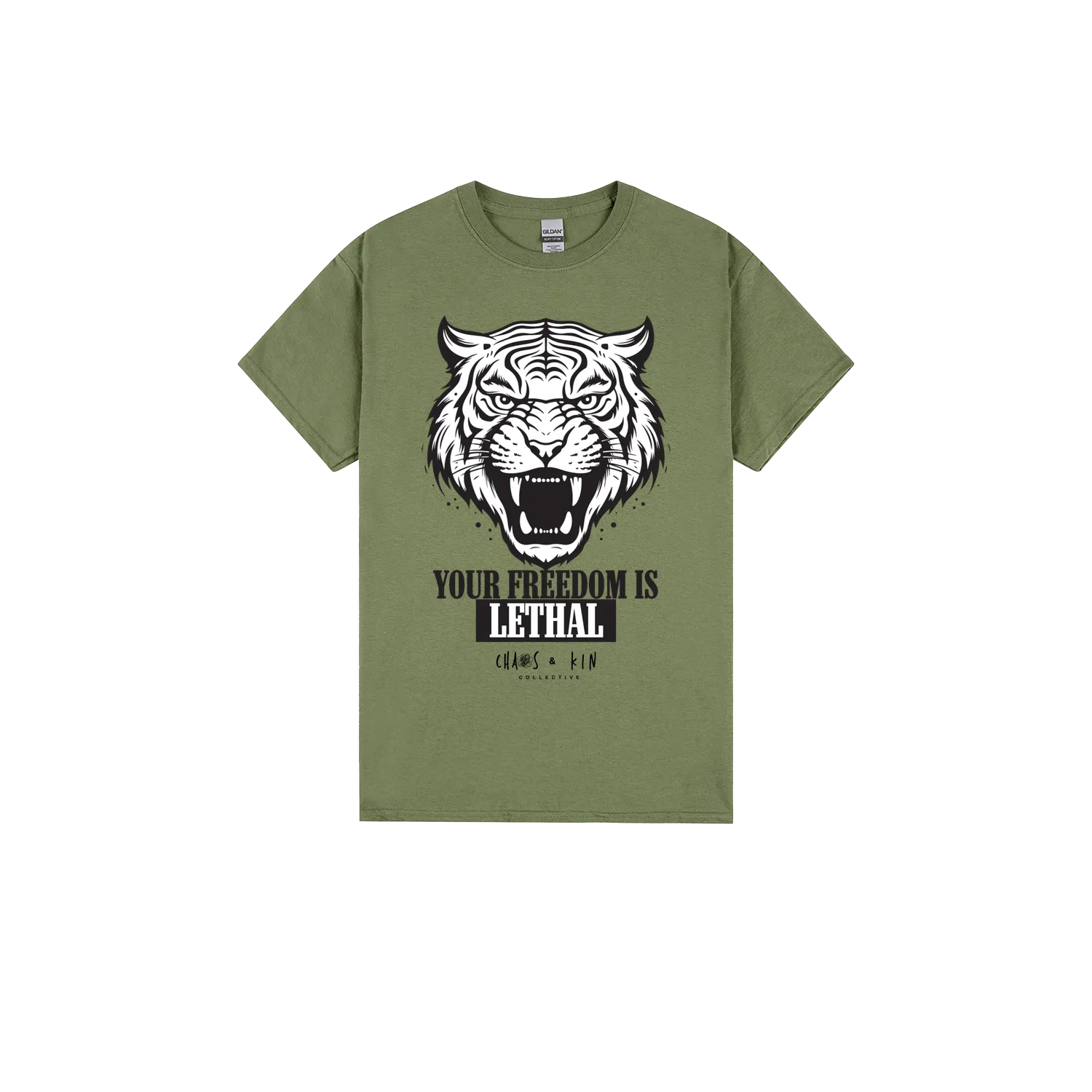 Military Green front flat lay