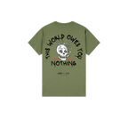 Military Green back flat lay