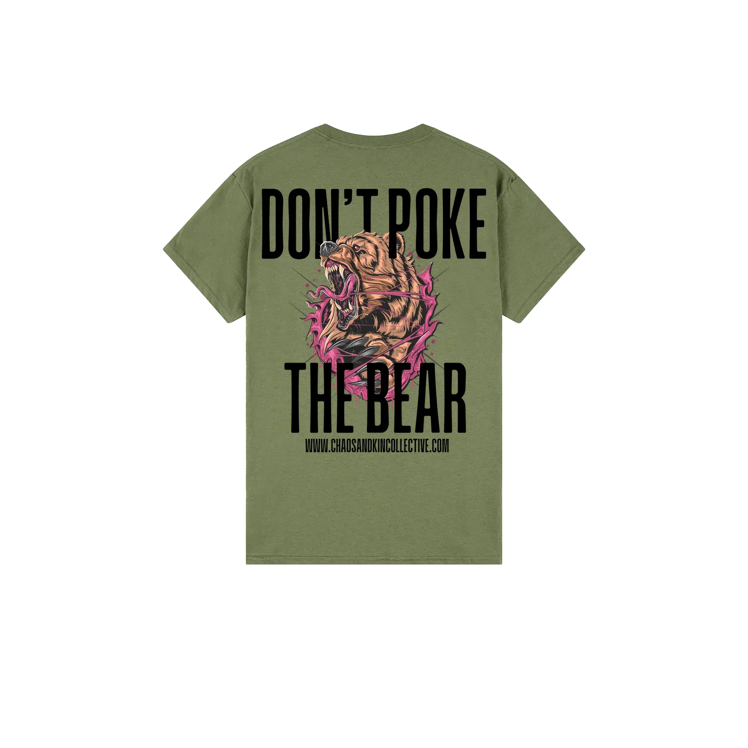 Military Green back flat lay