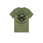 Military Green back flat lay