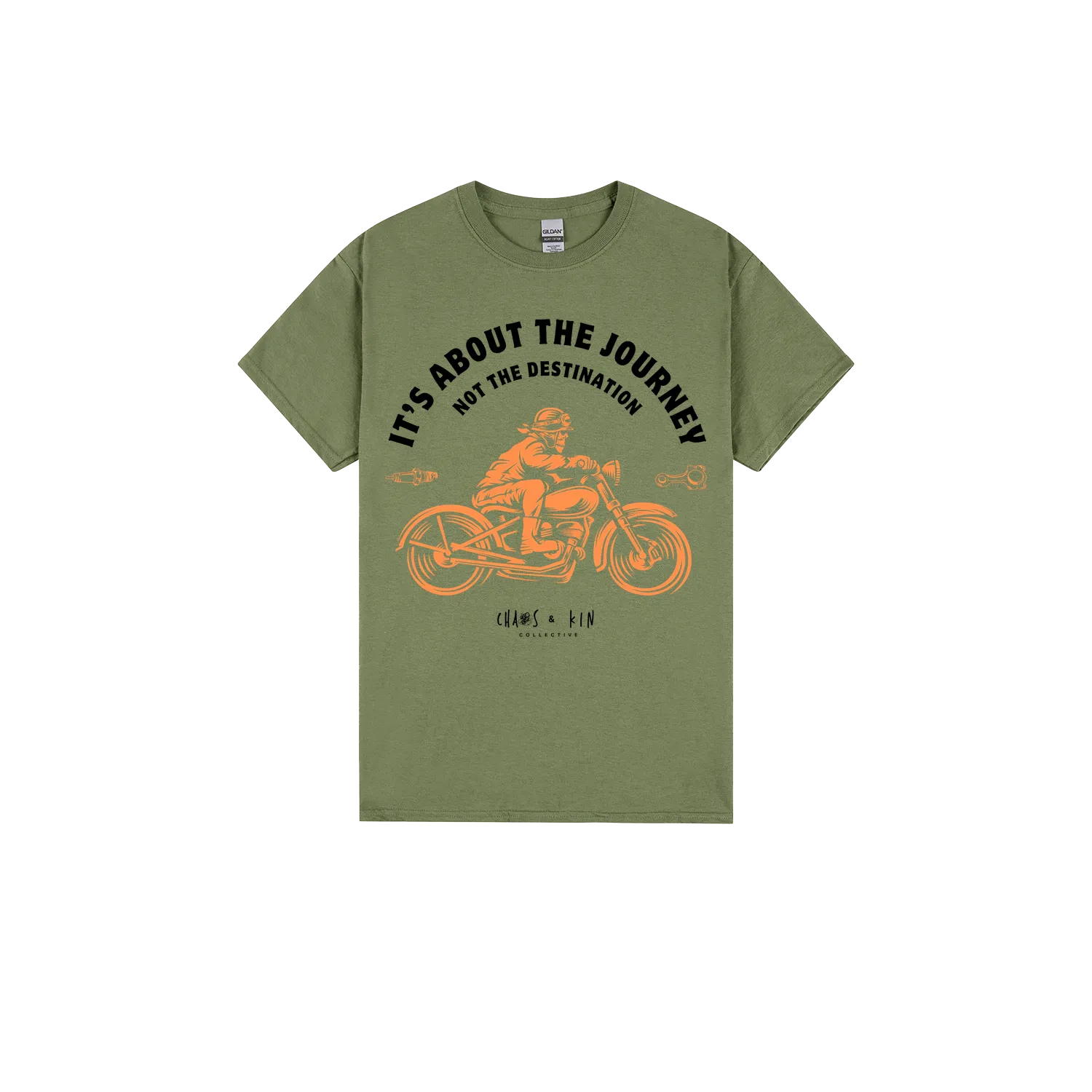 Military Green front flat lay