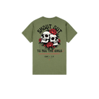 Military Green back flat lay