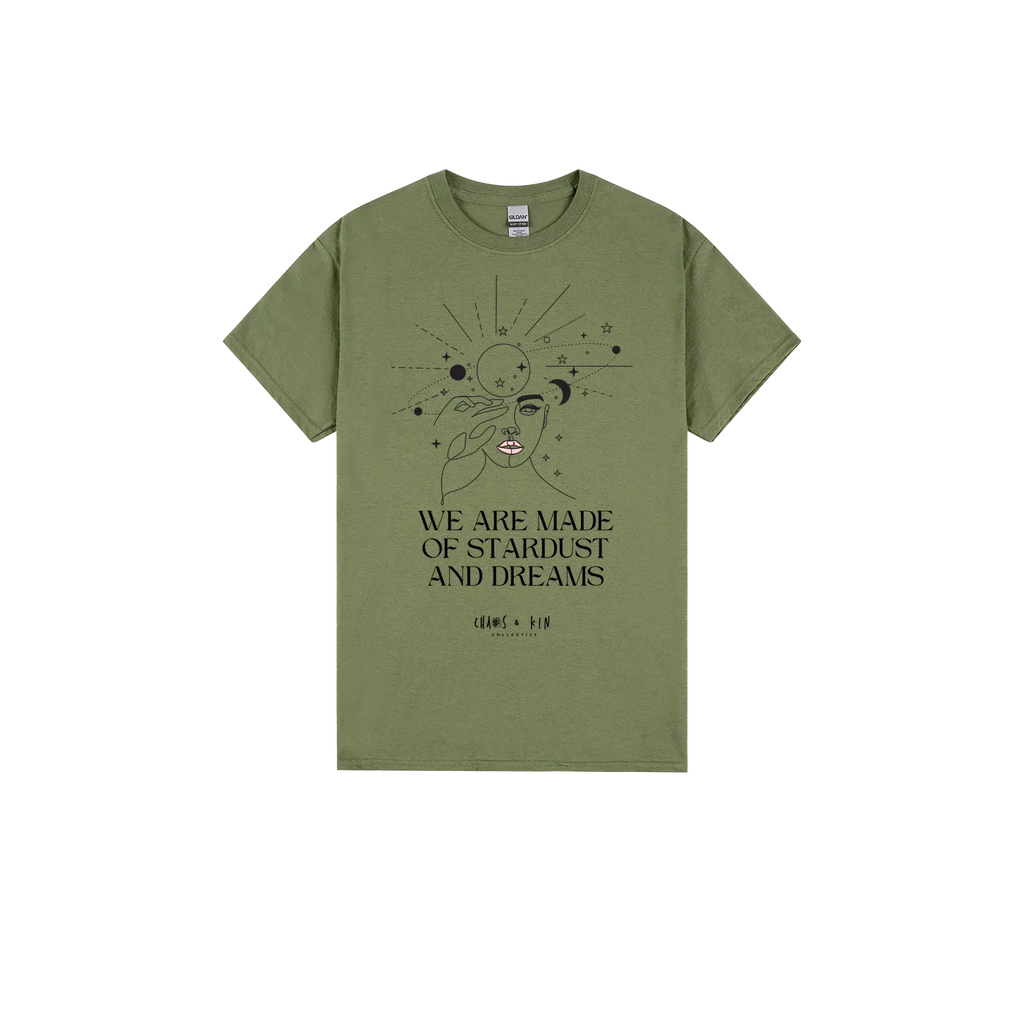 Military Green front flat lay