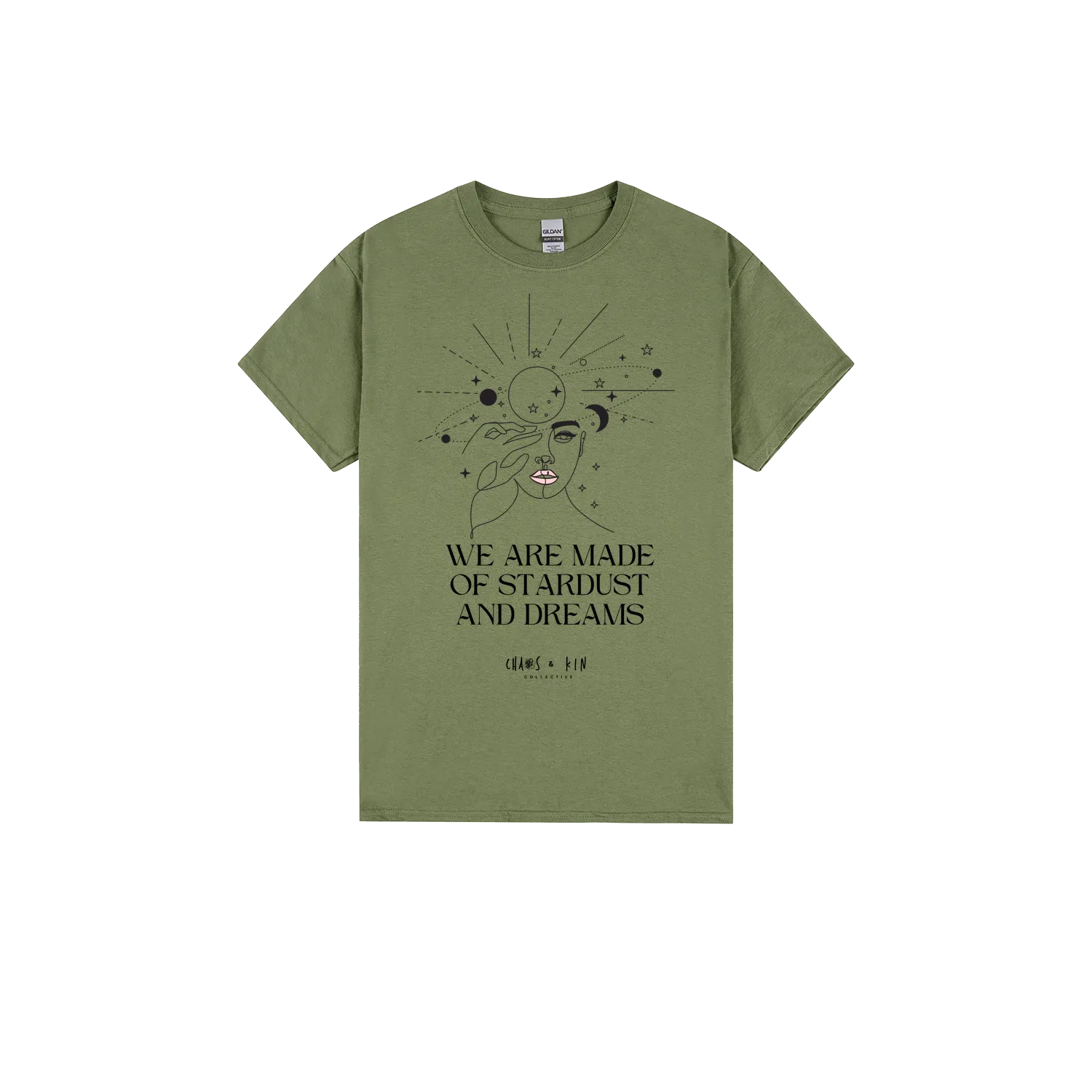 Military Green front flat lay