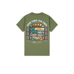 Military Green back flat lay
