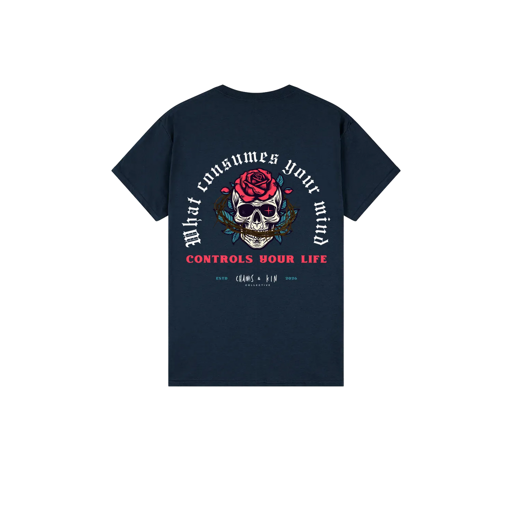 Navy back flat lay