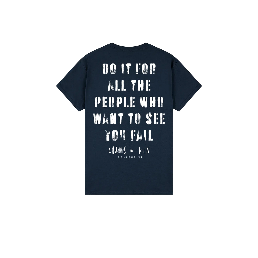 Navy back flat lay