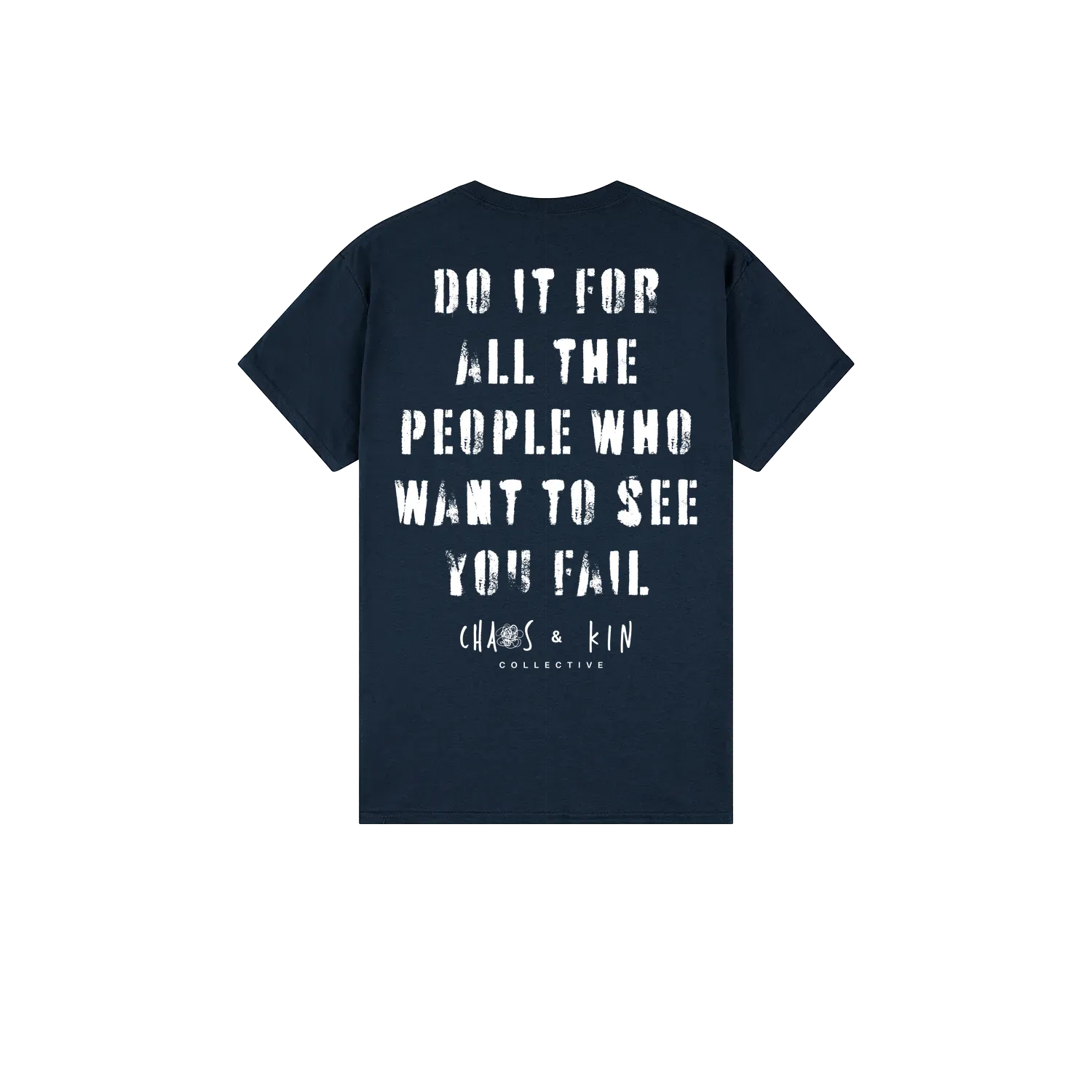 Navy back flat lay