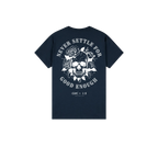 Navy back flat lay
