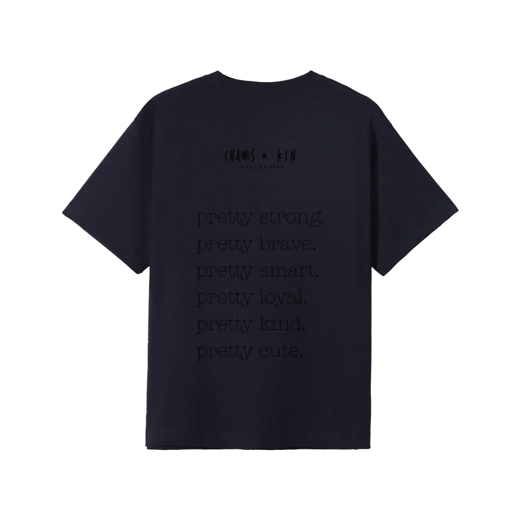 Navy back flat lay