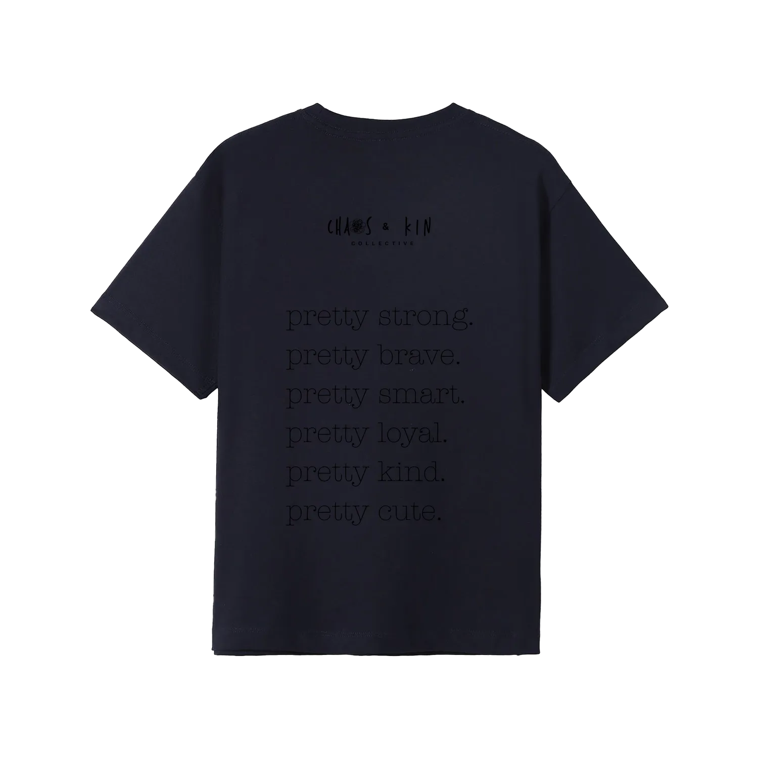 Navy back flat lay