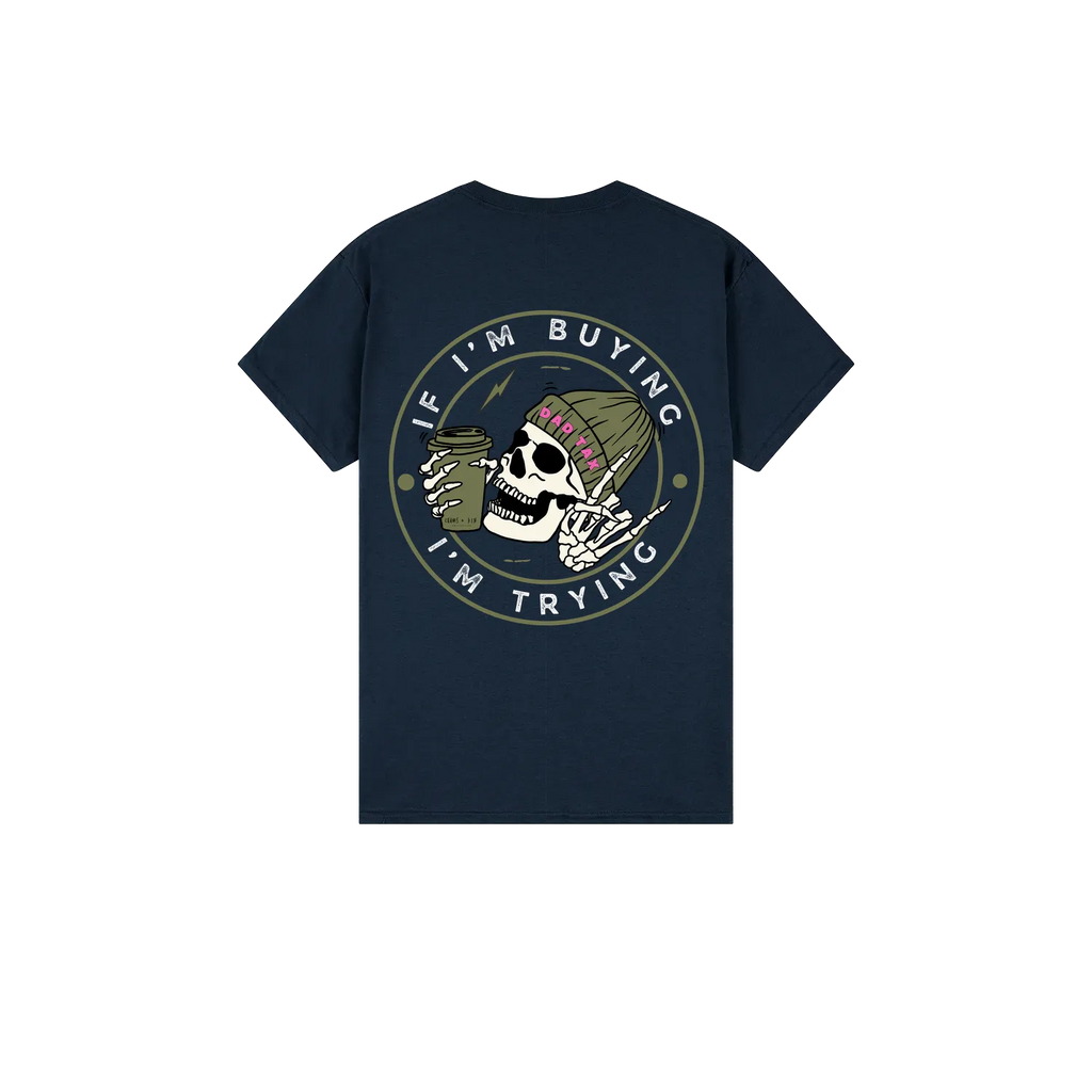 Navy back flat lay