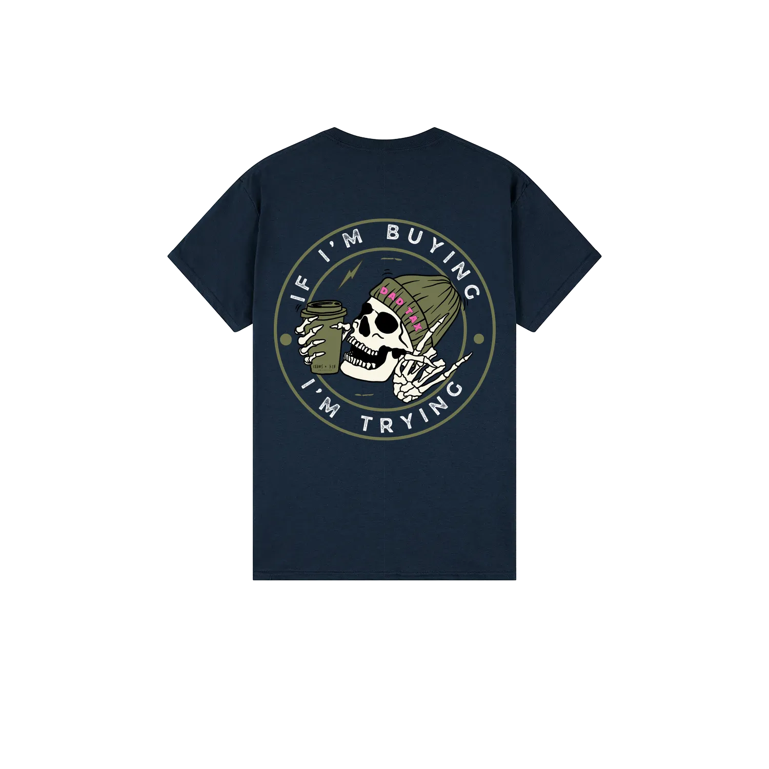Navy back flat lay