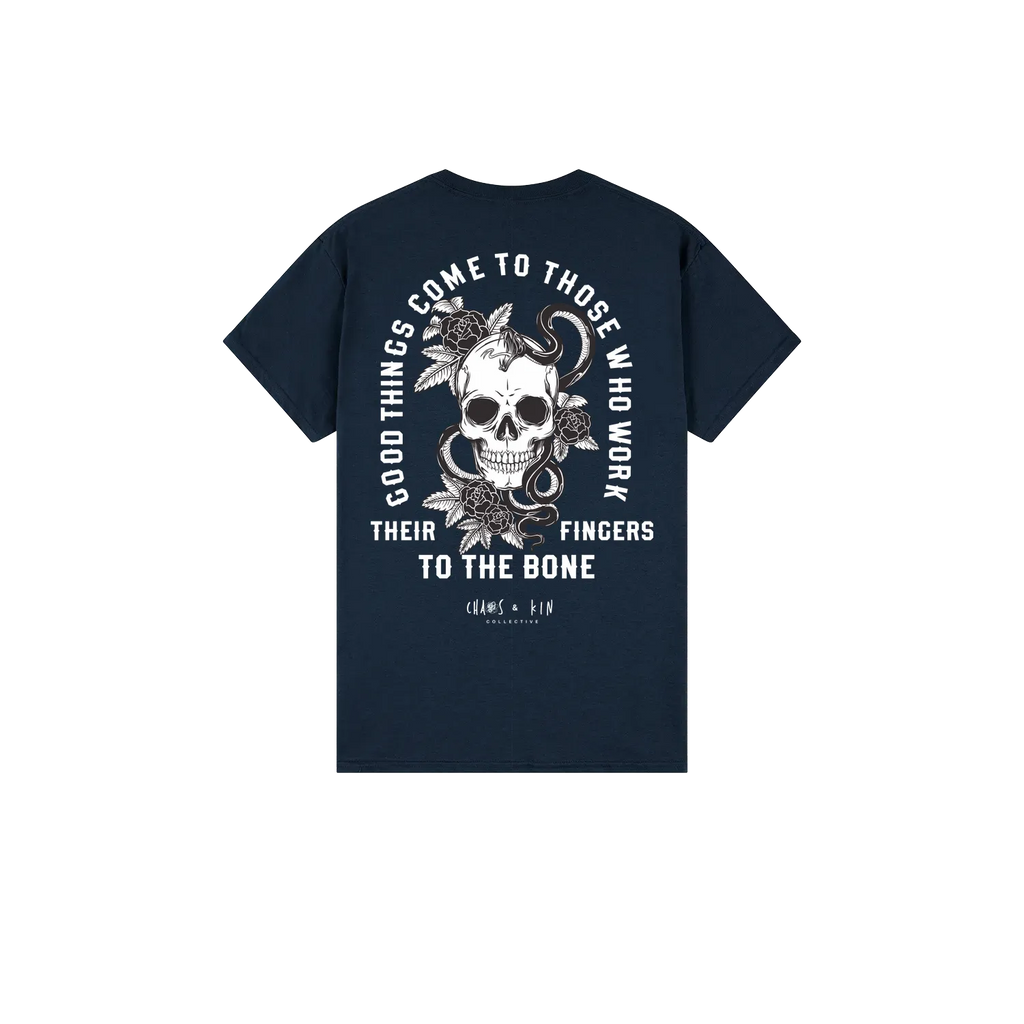 Navy back flat lay
