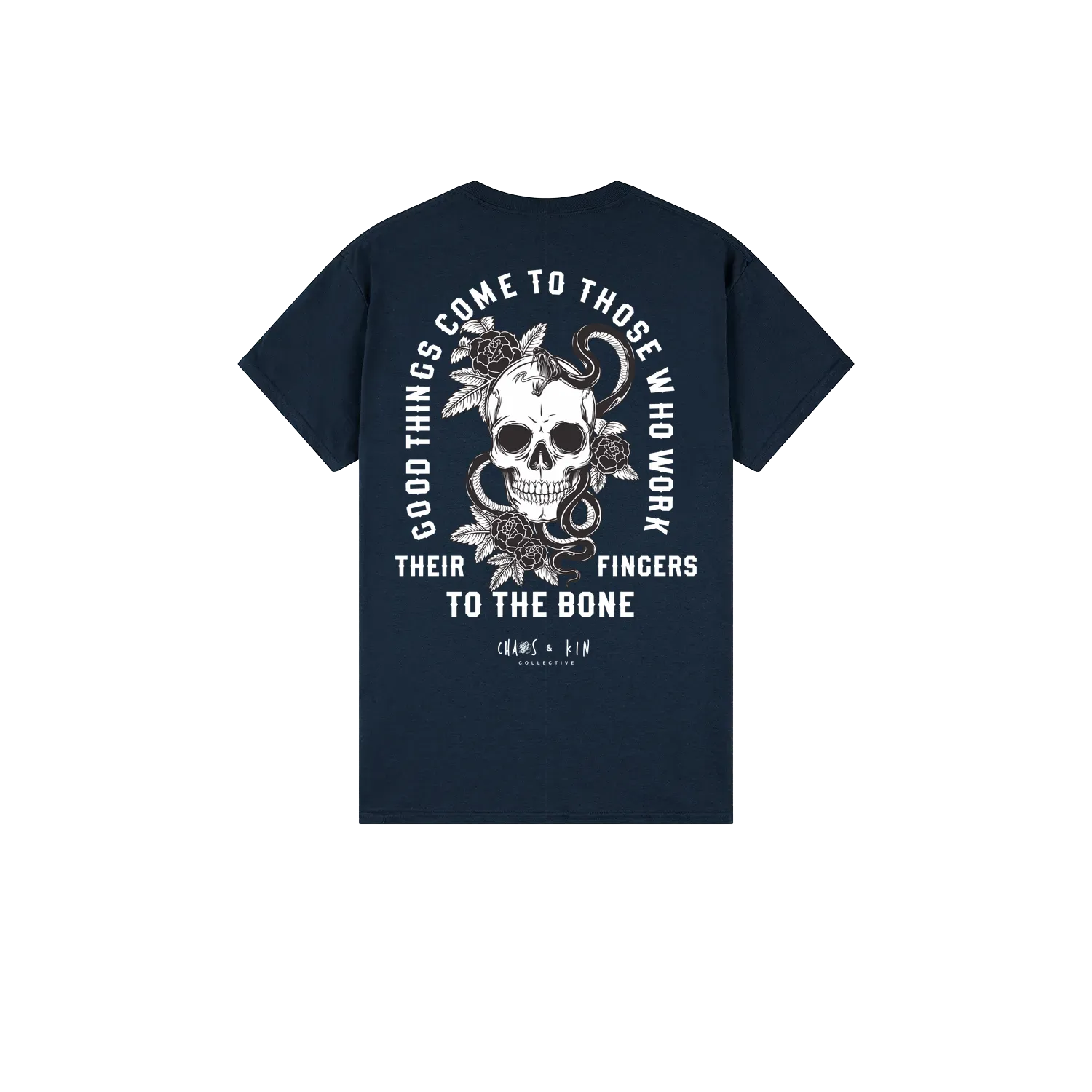 Navy back flat lay