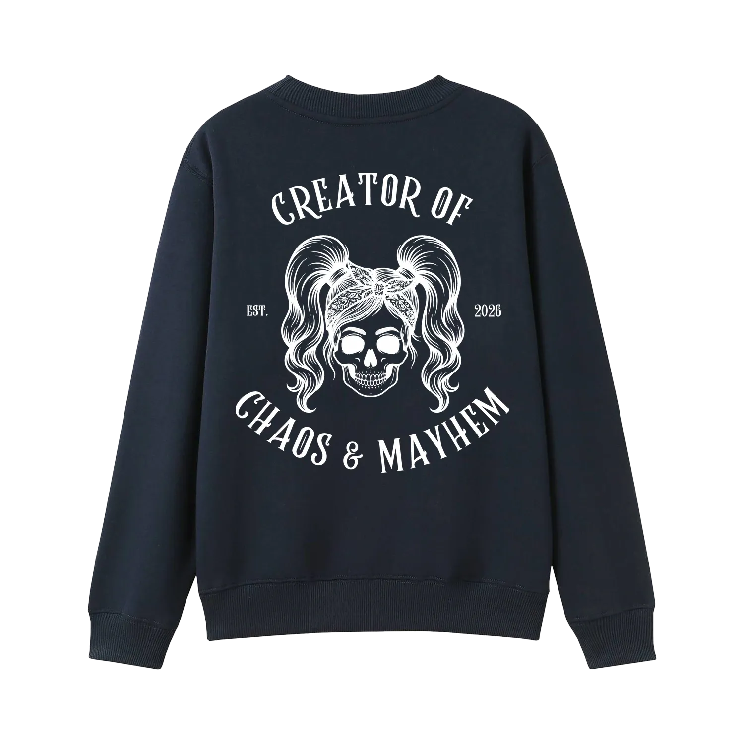 Navy back flat lay