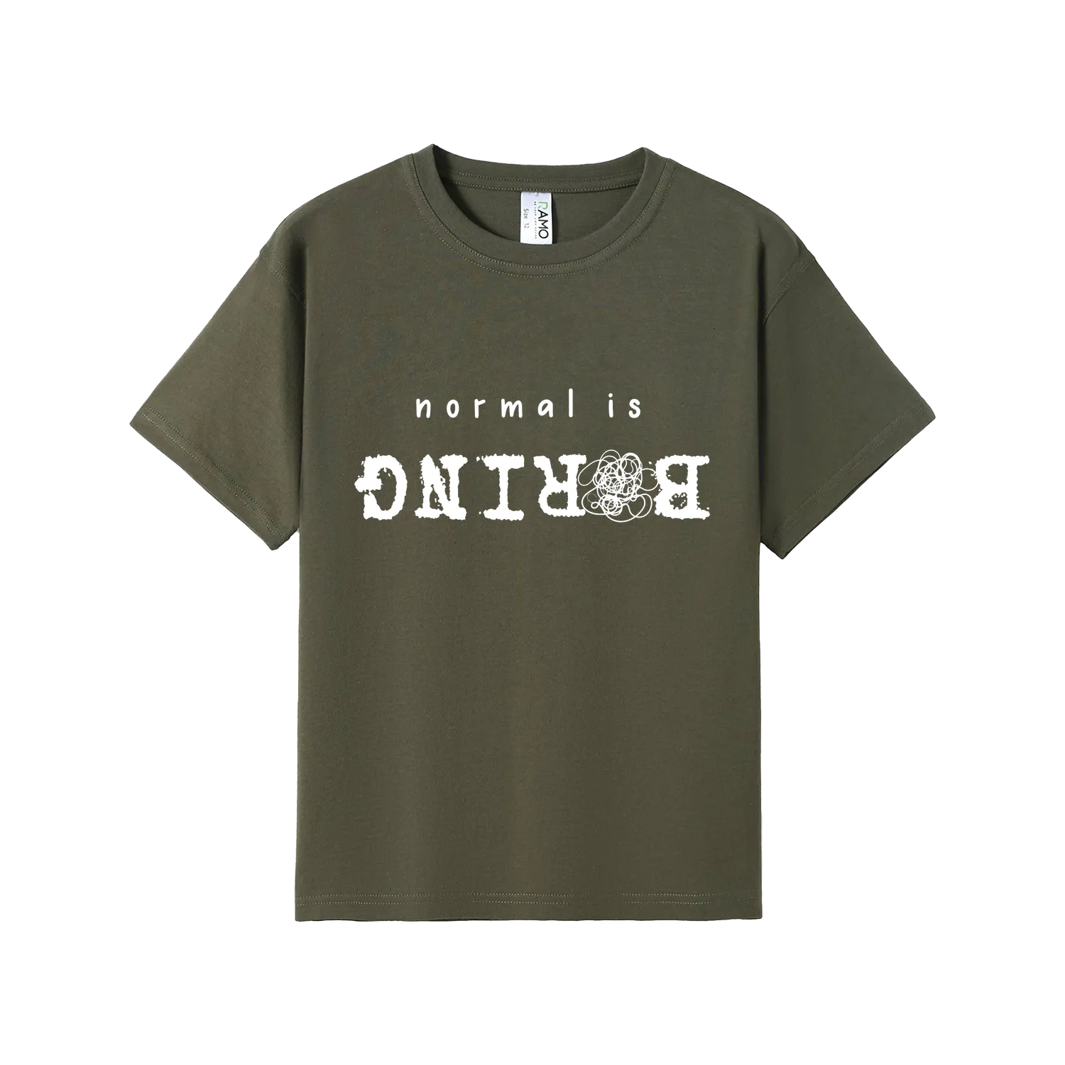 Olive front flat lay