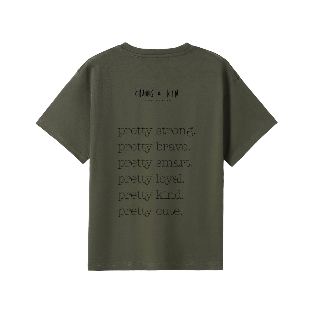 Olive back flat lay