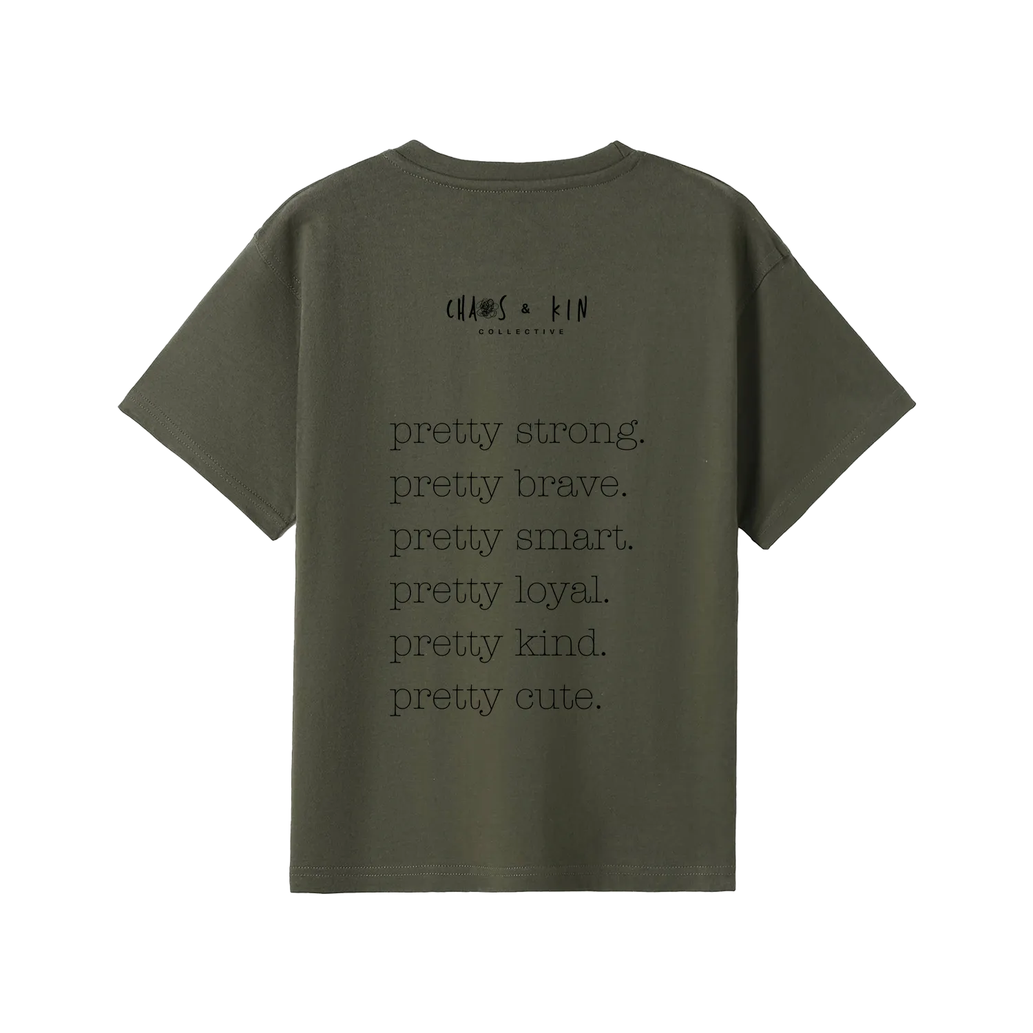 Olive back flat lay