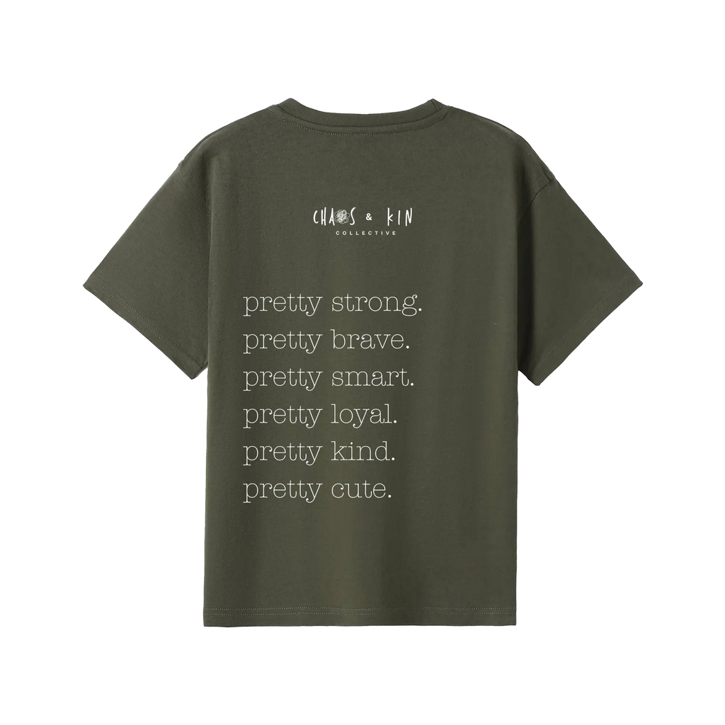 Olive back flat lay