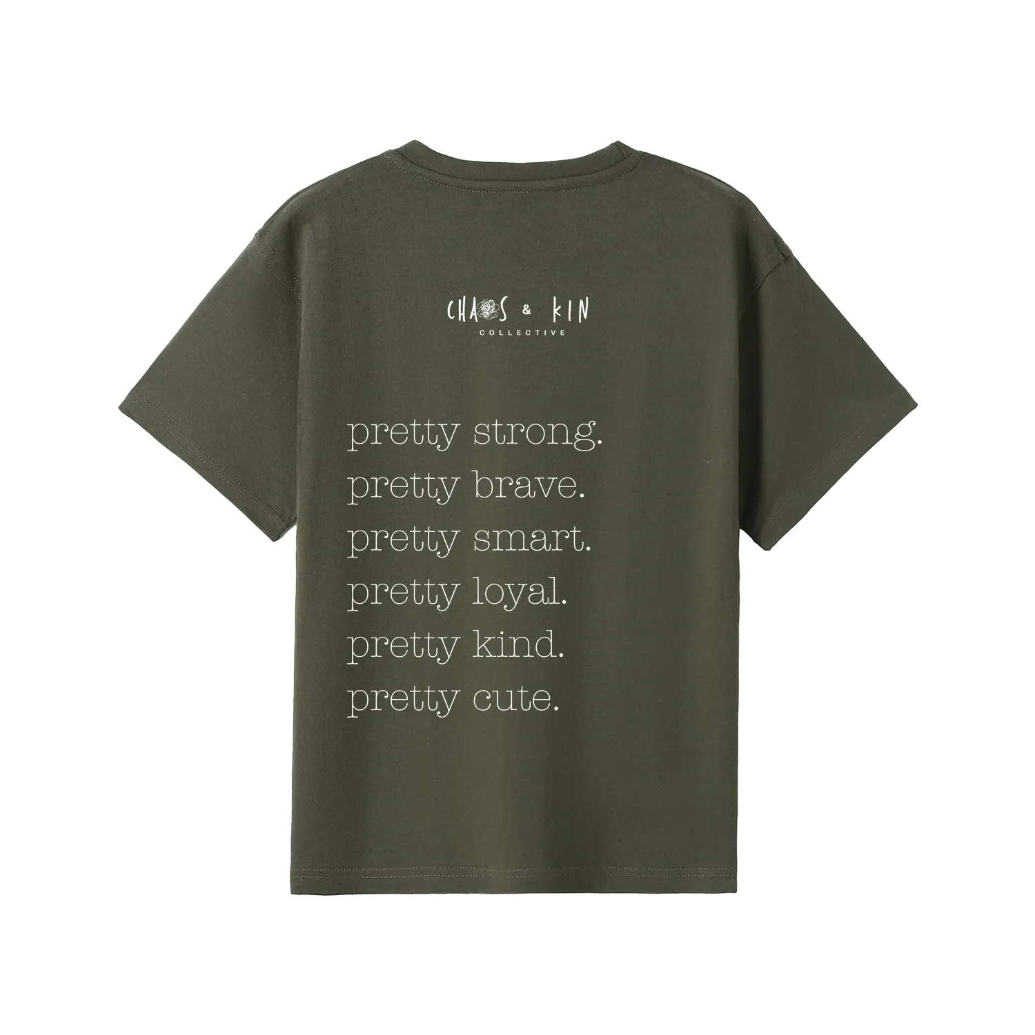 Olive back flat lay