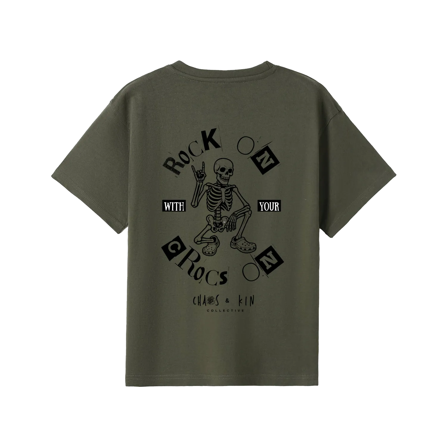 Olive back flat lay