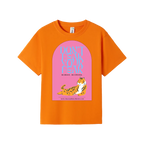 Orange front flat lay
